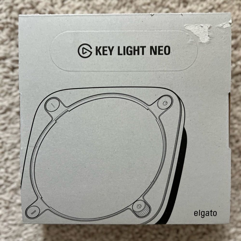 Elgato Key Light Neo Professional Video Call Lighting Studio - White